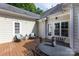Charming back deck with outdoor seating, perfect for enjoying the serene and private outdoor space at 2412 Chesterfield Ave, Charlotte, NC 28205