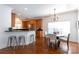 Eat-in kitchen and dining area with stainless steel appliances at 2412 Chesterfield Ave, Charlotte, NC 28205