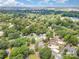 An aerial view of homes nestled among lush trees, with the tree canopy dominating the suburban landscape at 3004 Marlowe Ave, Charlotte, NC 28208