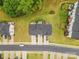 Aerial view of home showcases driveway, backyard, and landscaping at 416 Dalton Cir, Fort Mill, SC 29715