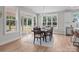 Bright dining room with views to the backyard and access to a covered porch at 4949 Rimer Rd # 4, Concord, NC 28025