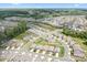 Aerial view of a vibrant residential community with well-maintained homes, landscaping, and convenient neighborhood amenities at 5058 Antebellum Dr, Iron Station, NC 28080
