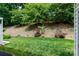 Backyard with lush greenery and mature trees at 556 Knighton Hill Rd, Rock Hill, SC 29732