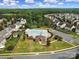 Overhead view of community pool and clubhouse in a Gathering-friendly neighborhood at 6192 Kilchurn Dr, Fort Mill, SC 29707