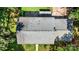 Detailed aerial roof view, highlighting the roof's condition and the surrounding mature trees shading the property at 7015 Lavern St, Charlotte, NC 28215
