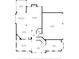 Main level floor plan showing the layout of the kitchen, living room, and garage at 1009 Brookline Dr, Huntersville, NC 28078