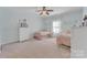 Bedroom with two twin beds and a ceiling fan at 13056 Long Common Pkwy, Huntersville, NC 28078