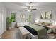 Comfortable bedroom with natural light and tasteful decor at 13446 Idlefield Ln, Matthews, NC 28105