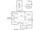 Detailed floor plan of the first floor highlighting the room dimensions and layout of the house at 13446 Idlefield Ln, Matthews, NC 28105