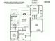 First floor architectural floor plan of the home, showing room dimensions at 15001 Rosemary Way Dr, Huntersville, NC 28078