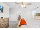 Comfortable main bedroom featuring a ceiling fan and plenty of natural light at 1563 Old Rivers Rd, Concord, NC 28027