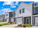 A row of modern townhomes with well-maintained lawns and landscaping, offering a sense of community at 1563 Old Rivers Rd, Concord, NC 28027