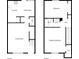 Detailed floor plan showcasing the layout of the home with the kitchen, bedroom, and living room at 1908 Harvest Ln # 5, Charlotte, NC 28210