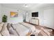 Serene main bedroom featuring a comfortable bed, modern decor, and ample natural light at 1908 Harvest Ln # 5, Charlotte, NC 28210
