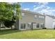 Two story home featuring vinyl siding, a well maintained lawn and sliding glass doors at 2013 Arbor Crest Ct, Charlotte, NC 28262
