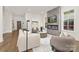 Spacious living room showcases modern design with fireplace and open layout at 2414 E 7Th St, Charlotte, NC 28204