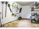Well-organized garage interior with tools and equipment neatly arranged, showing practical storage solutions and functionality at 2601 Ashley Rd, Charlotte, NC 28208