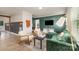 Stylish living room featuring a modern sofa, decorative accents, and ample natural light at 2601 Ashley Rd, Charlotte, NC 28208