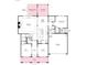 Detailed floor plan showcasing the layout of the first floor, including the kitchen, dining, and living areas at 3058 Tramore Dr, Harrisburg, NC 28075