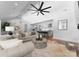 Comfortable living room adjacent to a spacious kitchen and eat in nook at 4021 Redwood Ave, Charlotte, NC 28205