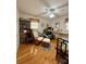 This bedroom is multifunctional, with a rocking chair, shelving, and a bicycle at 403 Kings Dr, Cherryville, NC 28021
