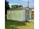 Outdoor storage shed with weathered wood details at 403 Kings Dr, Cherryville, NC 28021