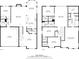 Detailed floor plan showcasing the layout of the home's living spaces, bedrooms, and bathrooms at 4430 Bravery Sw Pl, Concord, NC 28027