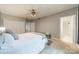 Charming bedroom with ceiling fan, natural light, and neutral decor at 5927 Quail Hollow Rd # H, Charlotte, NC 28210
