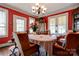 Charming dining room with traditional decor, chandelier lighting, and vintage details at 611 E Marion St, Shelby, NC 28150