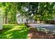 Back yard featuring a trampoline swing at 636 N Center St, Statesville, NC 28677