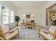 Comfortable home office featuring large windows and two chairs at 7209 Alexander Rd # 3, Charlotte, NC 28270