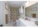 Bathroom featuring a shower with curtain, a toilet, and vanity with a mirror at 785 Sanside Dr, York, SC 29745