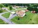 Beautiful aerial view of home with a covered carport, inground pool, and sheds at 139 Pleasant Garden Dr, Taylorsville, NC 28681