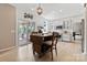 Open floor plan featuring a kitchen and dining area at 16018 Hollingbourne Rd, Huntersville, NC 28078