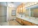 Bright bathroom featuring shower and storage at 2212 10Th Ne Ave, Hickory, NC 28601