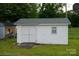 Exterior view of shed with double doors and a window at 2212 10Th Ne Ave, Hickory, NC 28601