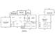 First floor floor plan showing layout with kitchen, living room, bedrooms and garage at 308 Odell St, Kannapolis, NC 28083
