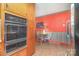 Kitchen showcasing double ovens and a breakfast nook with a view at 3526 Craig Ave, Charlotte, NC 28211