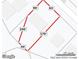 This aerial map outlines the property's dimensions: 100' x 80' x 83' x 170' x 44' at 3526 Craig Ave, Charlotte, NC 28211