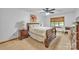 Comfortable bedroom with natural light and a ceiling fan at 3998 Holly Springs Dr # 20, Newton, NC 28658