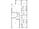 Detailed floor plan showcasing the layout with bedrooms, baths, living spaces, and garage at 4026 Honey Locust Dr, Charlotte, NC 28215
