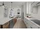 Spacious kitchen with a view to the living room and featuring an island with a sink at 4419 Splash Trl # 158, Sherrills Ford, NC 28673