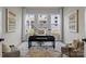 Bright office with a large desk, ample natural light and contemporary decor at 4419 Splash Trl # 158, Sherrills Ford, NC 28673