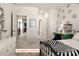 Decorated bedroom with a green desk and custom painted wall at 518 Hullview Vista Vis # 15, Monroe, NC 28110