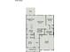 First floor plan featuring kitchen, Gathering room, dining room, and garage at 518 Hullview Vista Vis # 15, Monroe, NC 28110