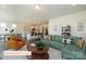 Cozy living room open to modern kitchen, showcasing stylish furniture and an inviting atmosphere at 518 Hullview Vista Vis # 15, Monroe, NC 28110