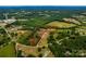Overhead view of the property with a red outline, highlighting the land's shape and boundaries at 5258 E Bandys Cross Rd, Catawba, NC 28609