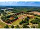 Expansive aerial view of the property with defined boundaries and surrounding lush greenery at 5258 E Bandys Cross Rd, Catawba, NC 28609
