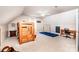 Large bedroom with high ceilings, a desk, a gymnastic bar, and a cozy bunkbed at 5258 E Bandys Cross Rd, Catawba, NC 28609