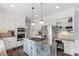 Spacious kitchen featuring stainless steel appliances, granite countertops, and a central island at 5517 Alexa Rd, Charlotte, NC 28277